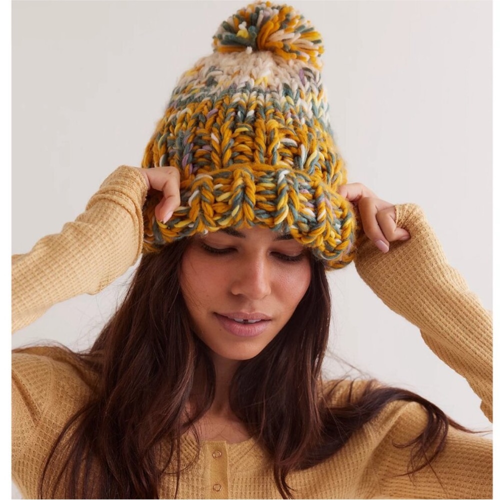 Free People Knit Pom Beanie